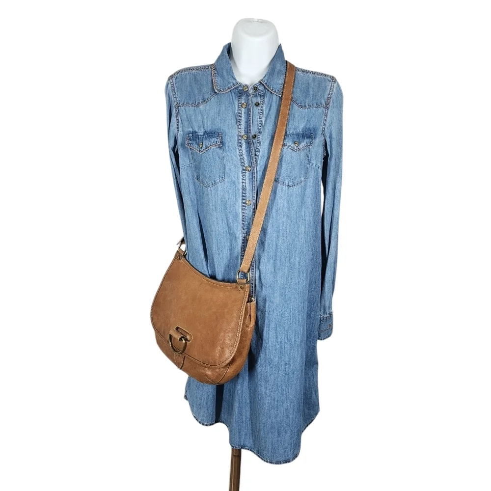 FRYE LEATHER CROSSBODY BAG